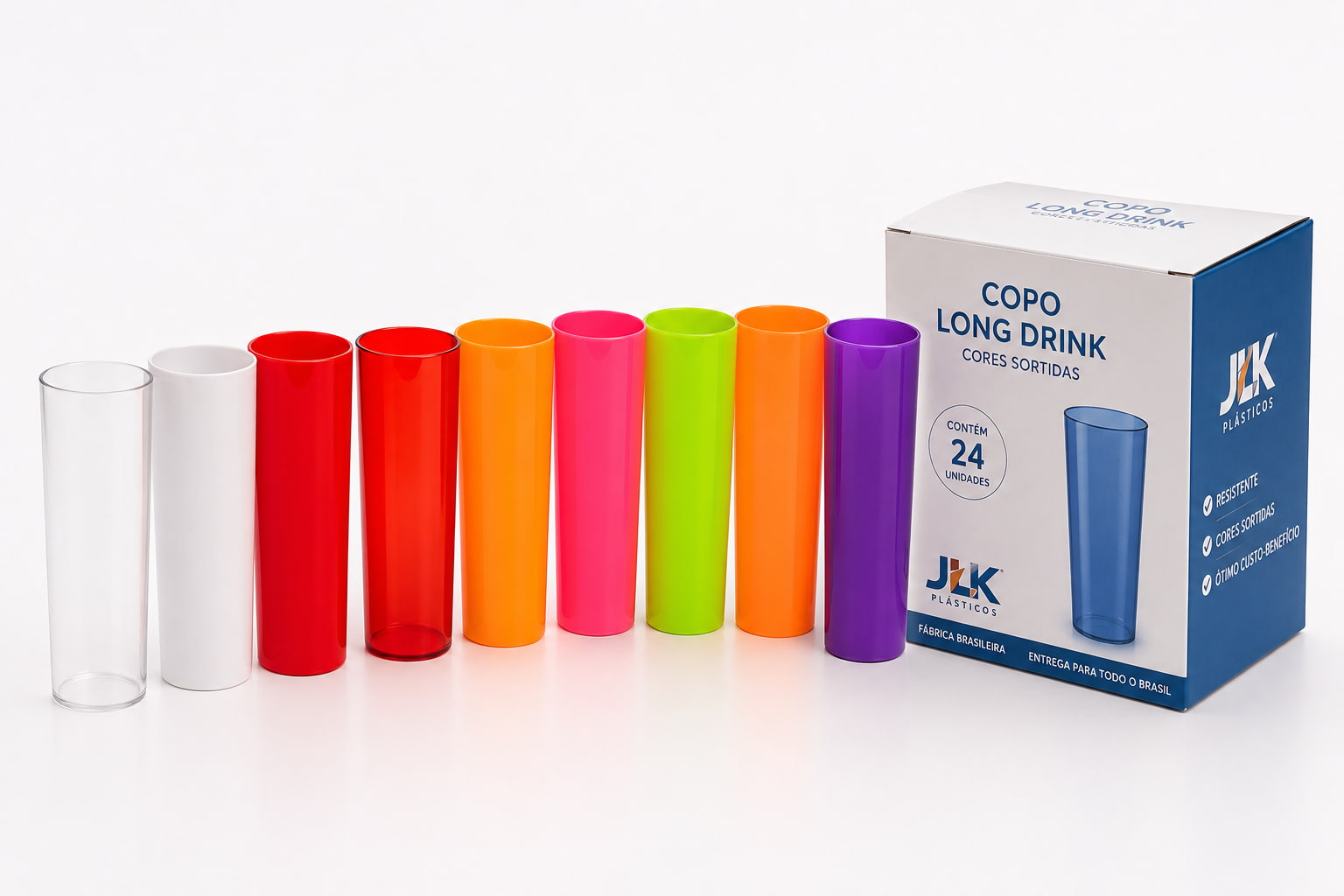 Fábrica de copos long drink: compre direto e revenda mais